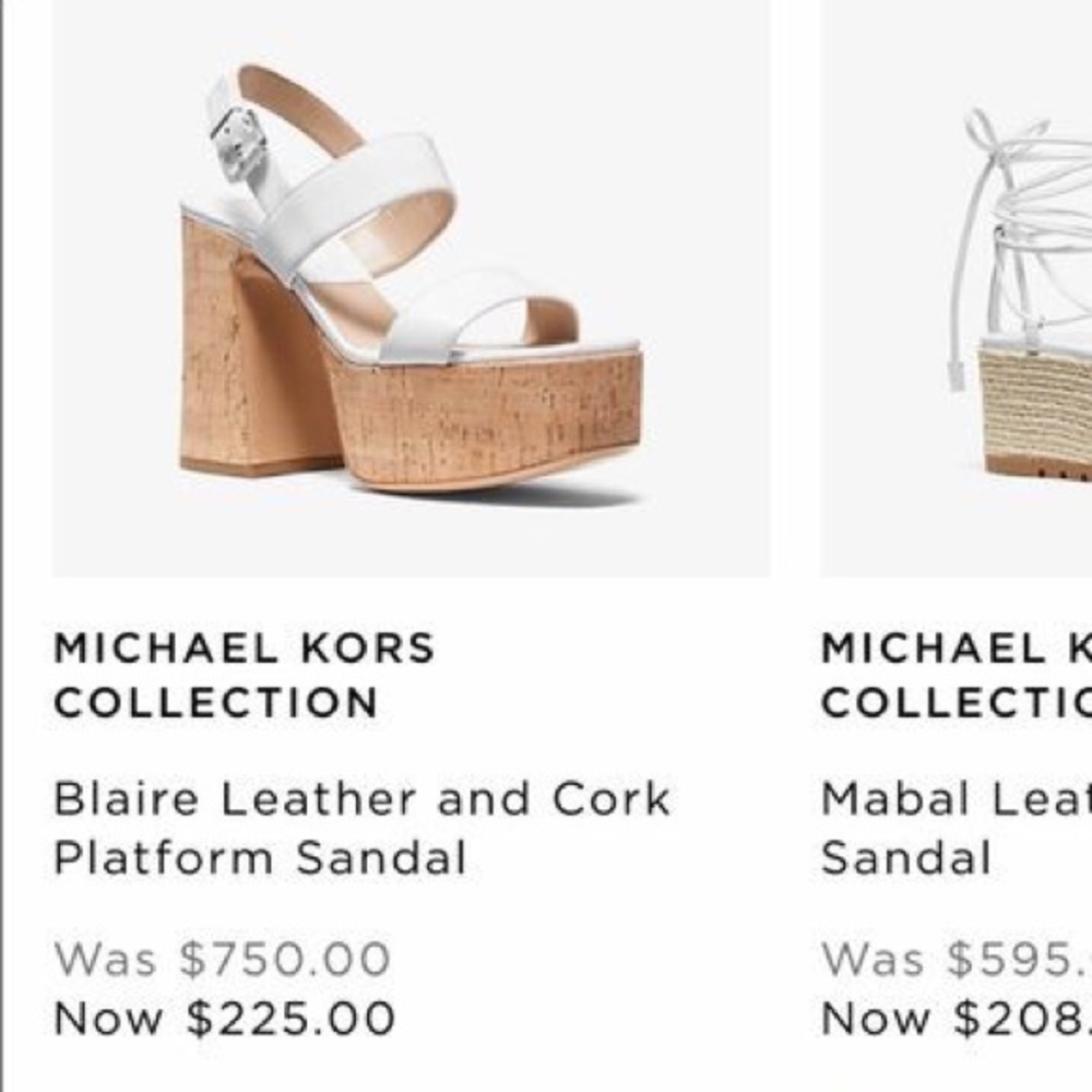 Platform Sandal Michael Kors Collection